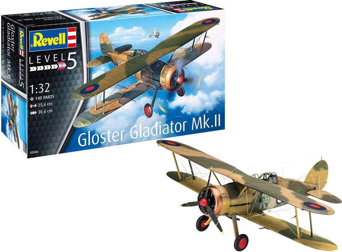 1:32   03846 Gloster Gladiator Mk. II Plastic kit