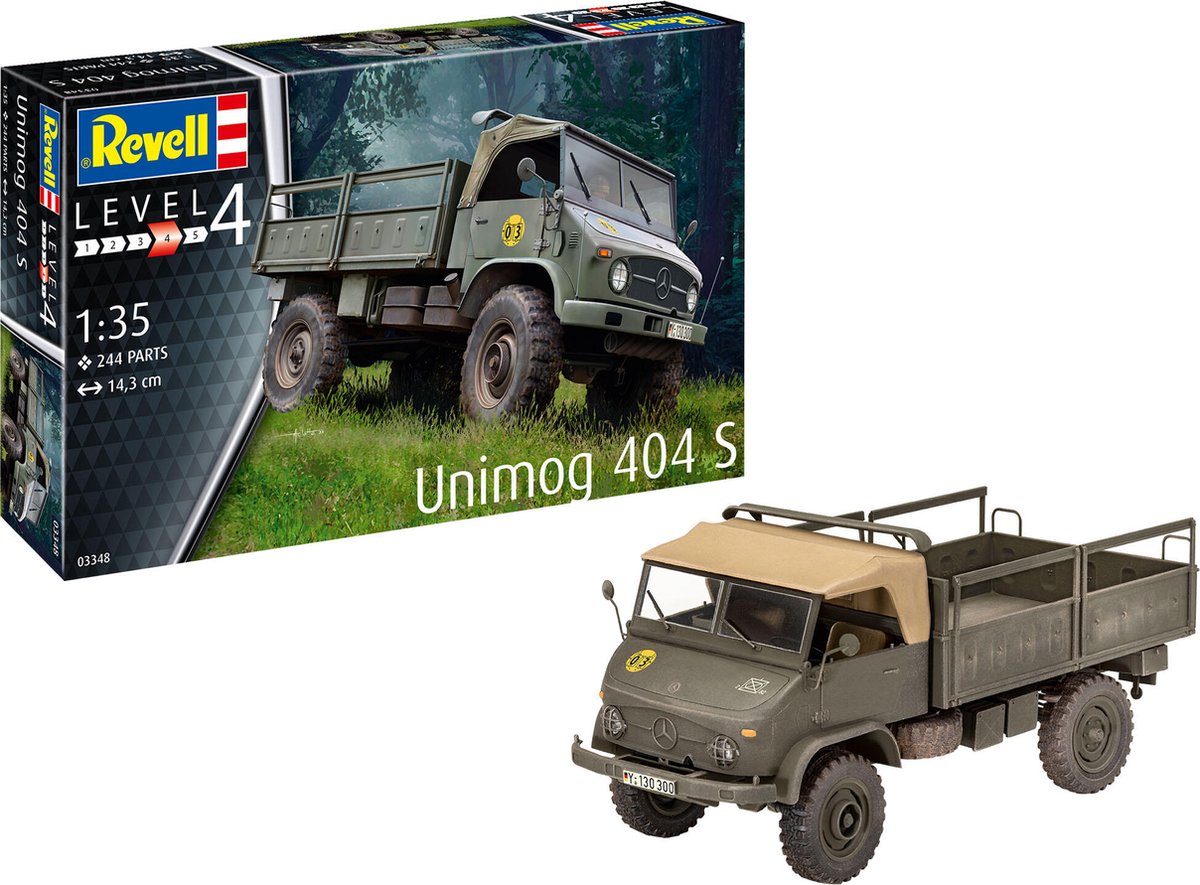 1:35   03348 Unimog 404 S - Militair Voertuig Plastic kit