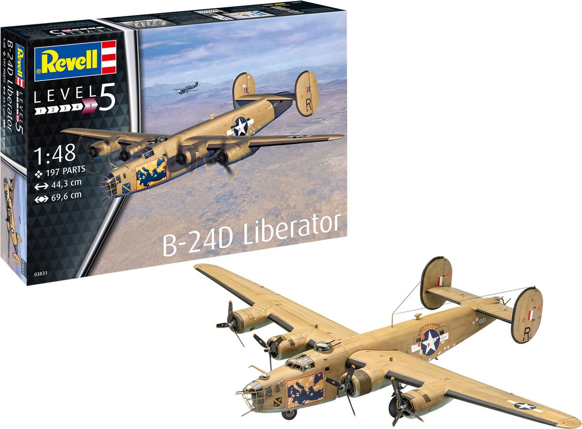 1:48   03831 B-24D Liberator Plane Plastic kit