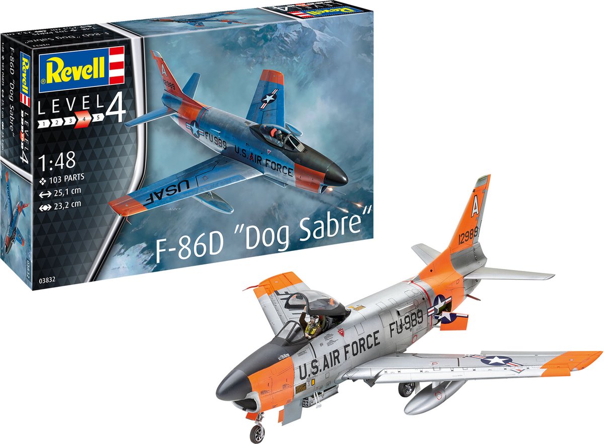 1:48   03832 F-86D Dog Sabre Plane Plastic kit