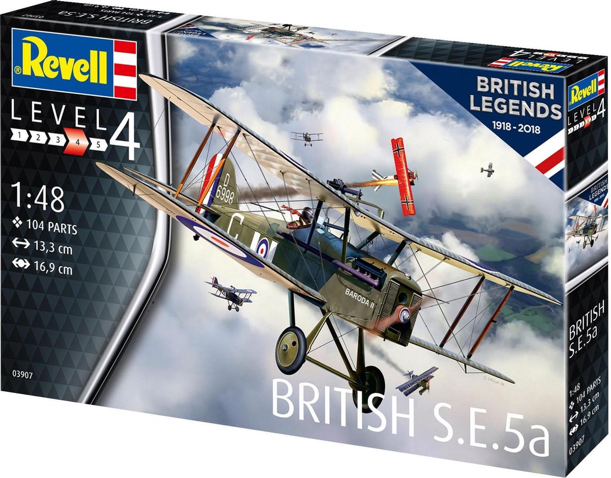 1:48   03907 100 Years RAF: British S.E. 5a Plastic kit