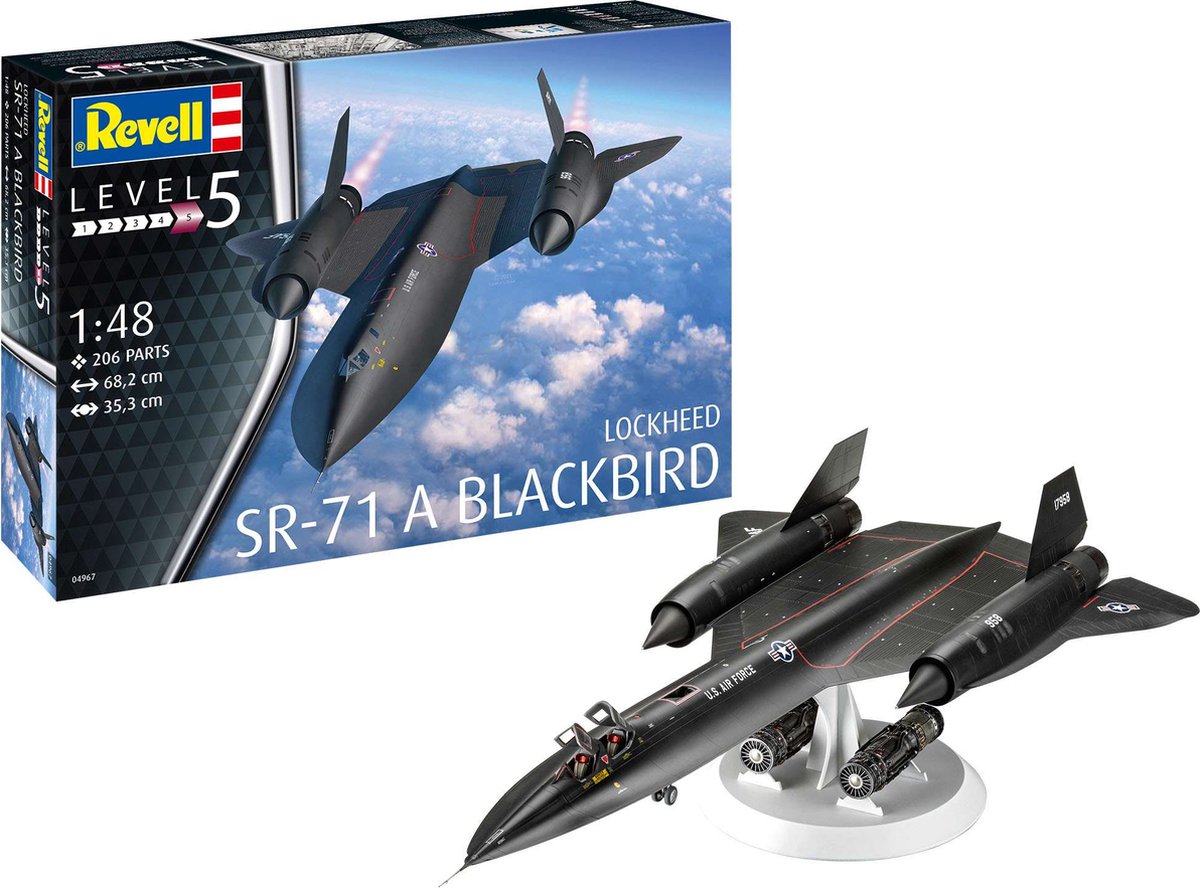 1:48   04967 Lockheed SR-71 A Blackbird Plane Plastic kit