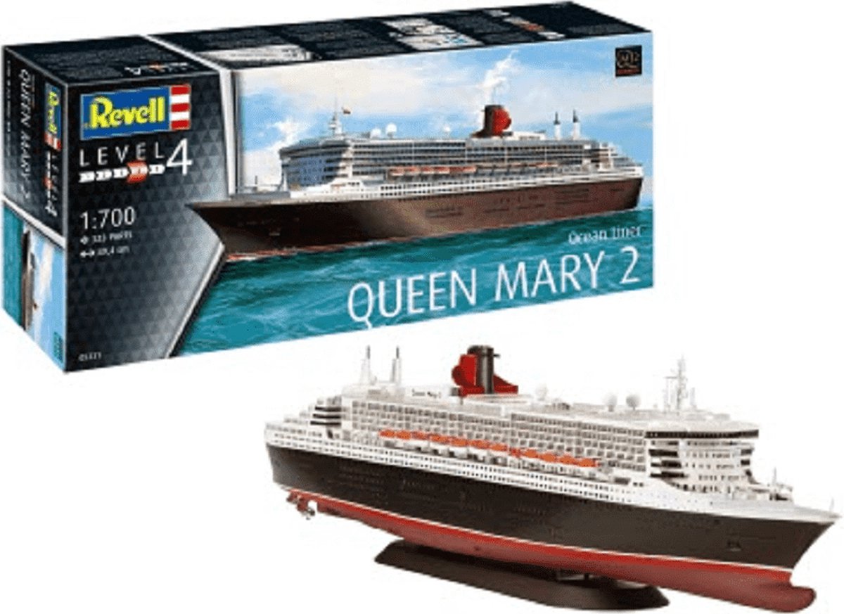 1:700   05231 Ocean Liner Queen Mary 2 Ship Plastic kit