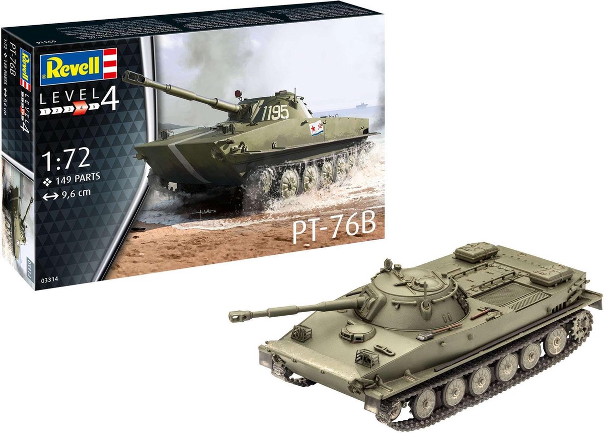 1:72   03314 PT-76B Tank Plastic kit