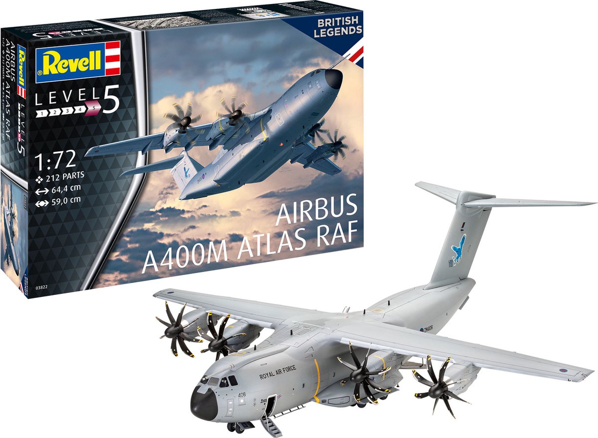 1:72   03822 Airbus A400M Atlas - RAF Plastic kit