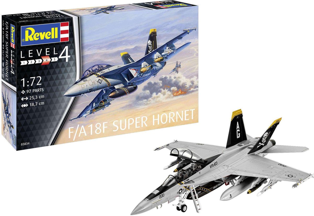 1:72   03834 F/A-18F Super Hornet Plane Plastic kit