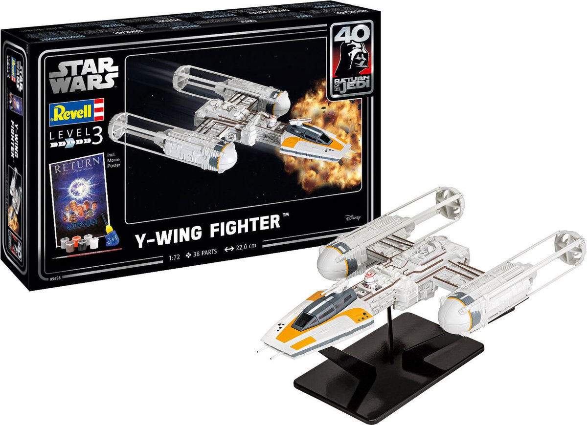 1:72   05658 Y-wing Fighter - Star Wars - Geschenkset Plastic kit