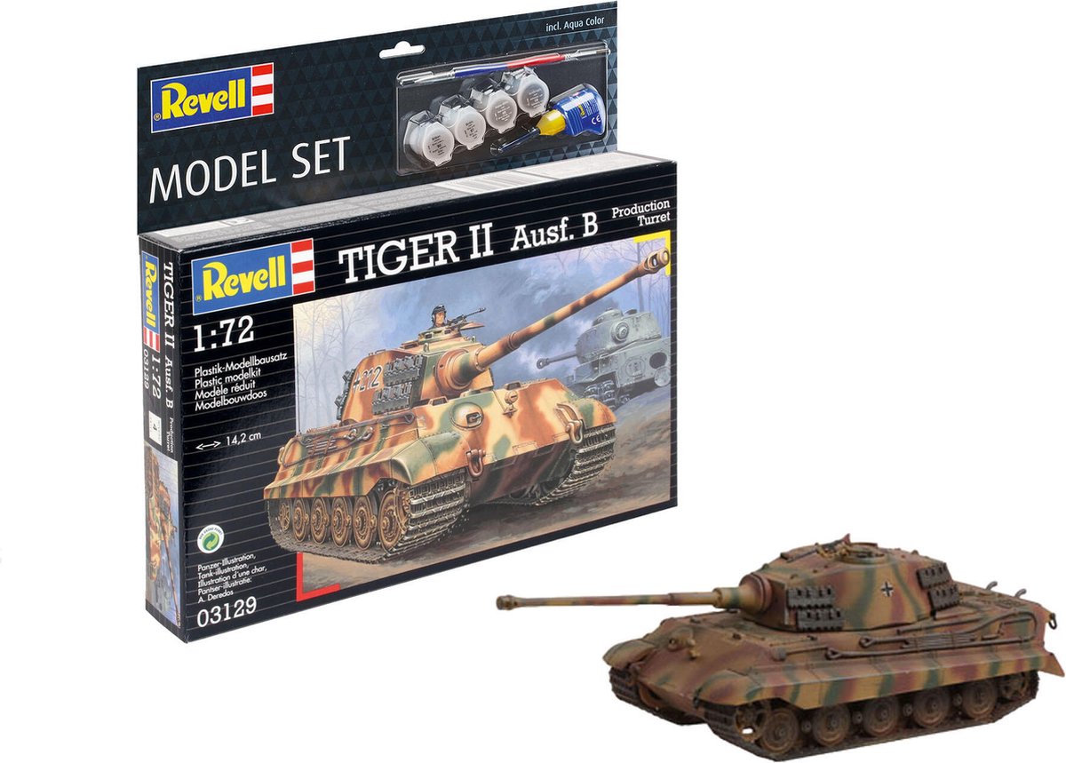 1:72   63129 Tiger II Ausf. B - Model Set Plastic kit