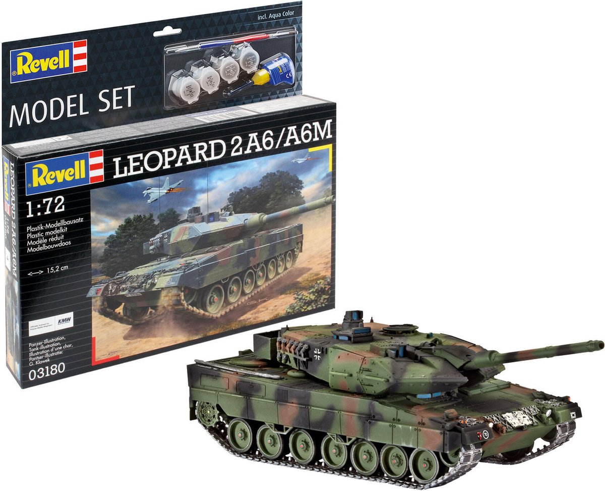 1:72   63180 Leopard 2A6/A6M - Model Set Plastic kit