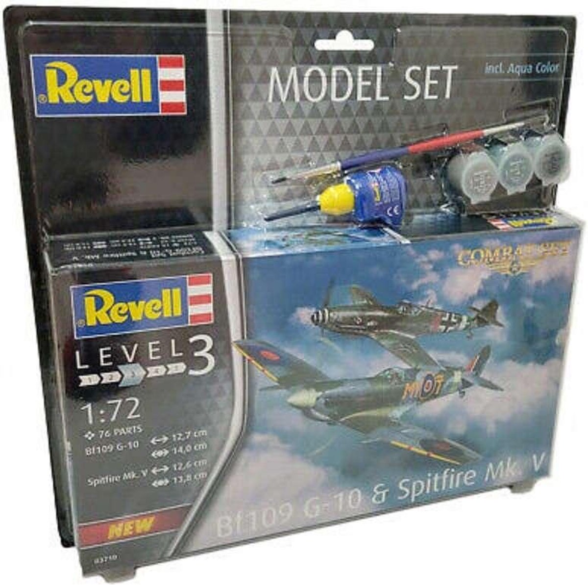 1:72   63710 Combat Set Bf109G-10 & Spitfire Mk.V - Model Set Plastic kit