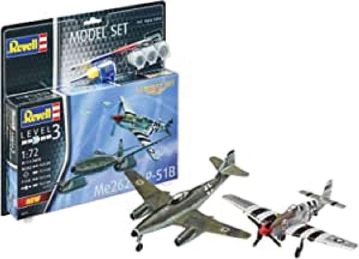 1:72   63711 Combat Set Me262 & P-51B Mustang - Model Set Plastic kit