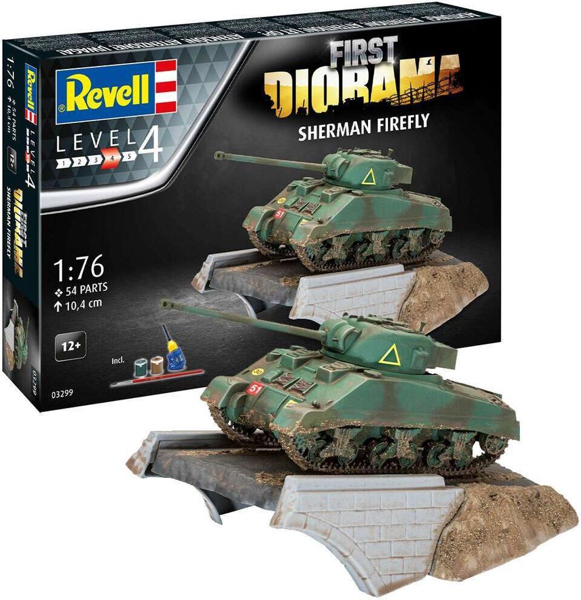 1:76   03299 First Diorama Set - Sherman Firefly - Starter Kit Plastic kit