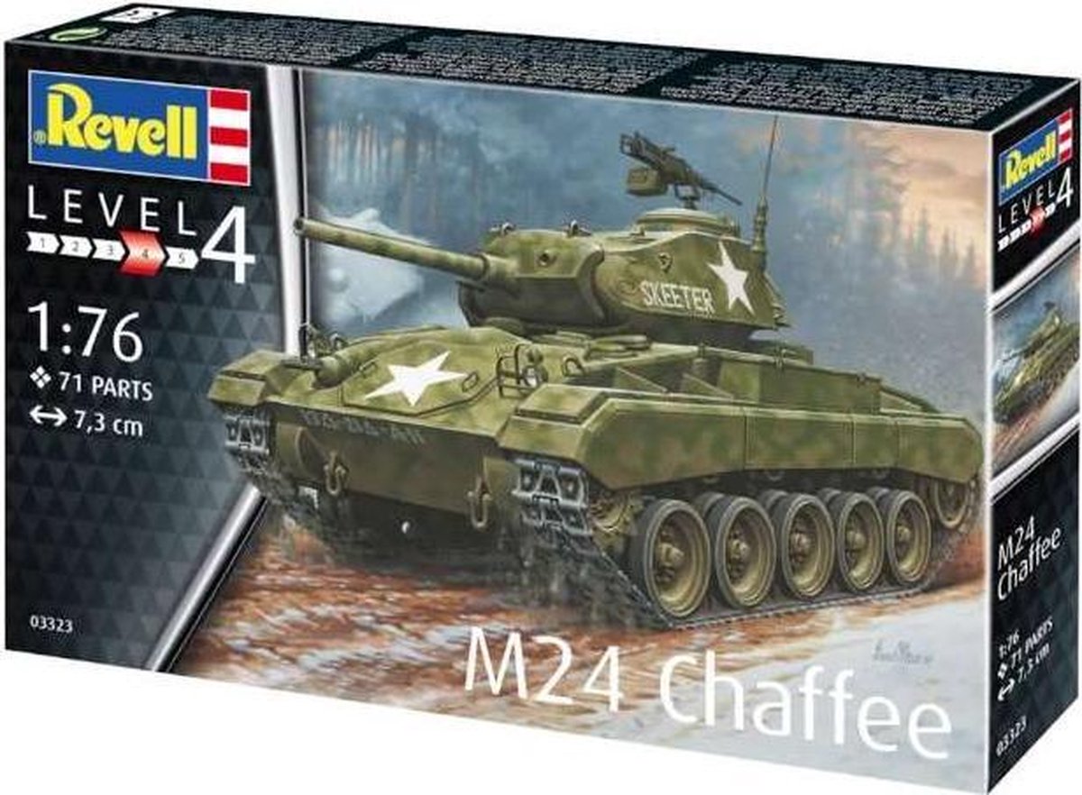 1:76   03323 M24 Chaffee Tank Plastic kit