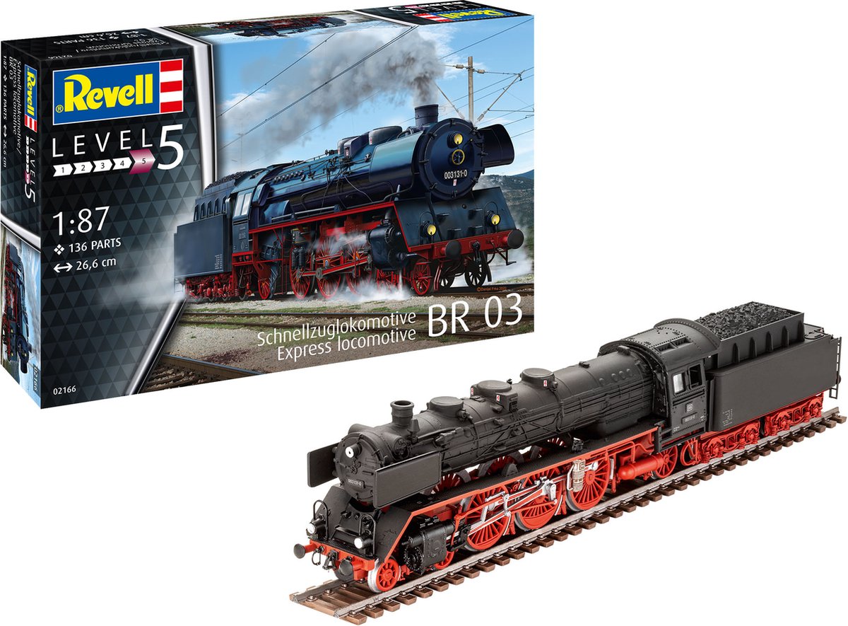 1:87   02166 Schnellzuglokomotive BR03 Plastic kit