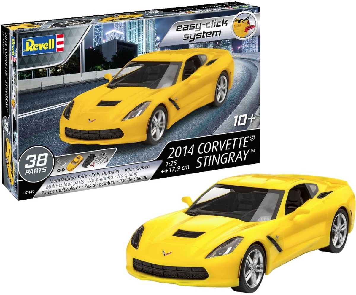 Corvette Stingray 2014 Easy Click System 1:25 38 Parts Level 2