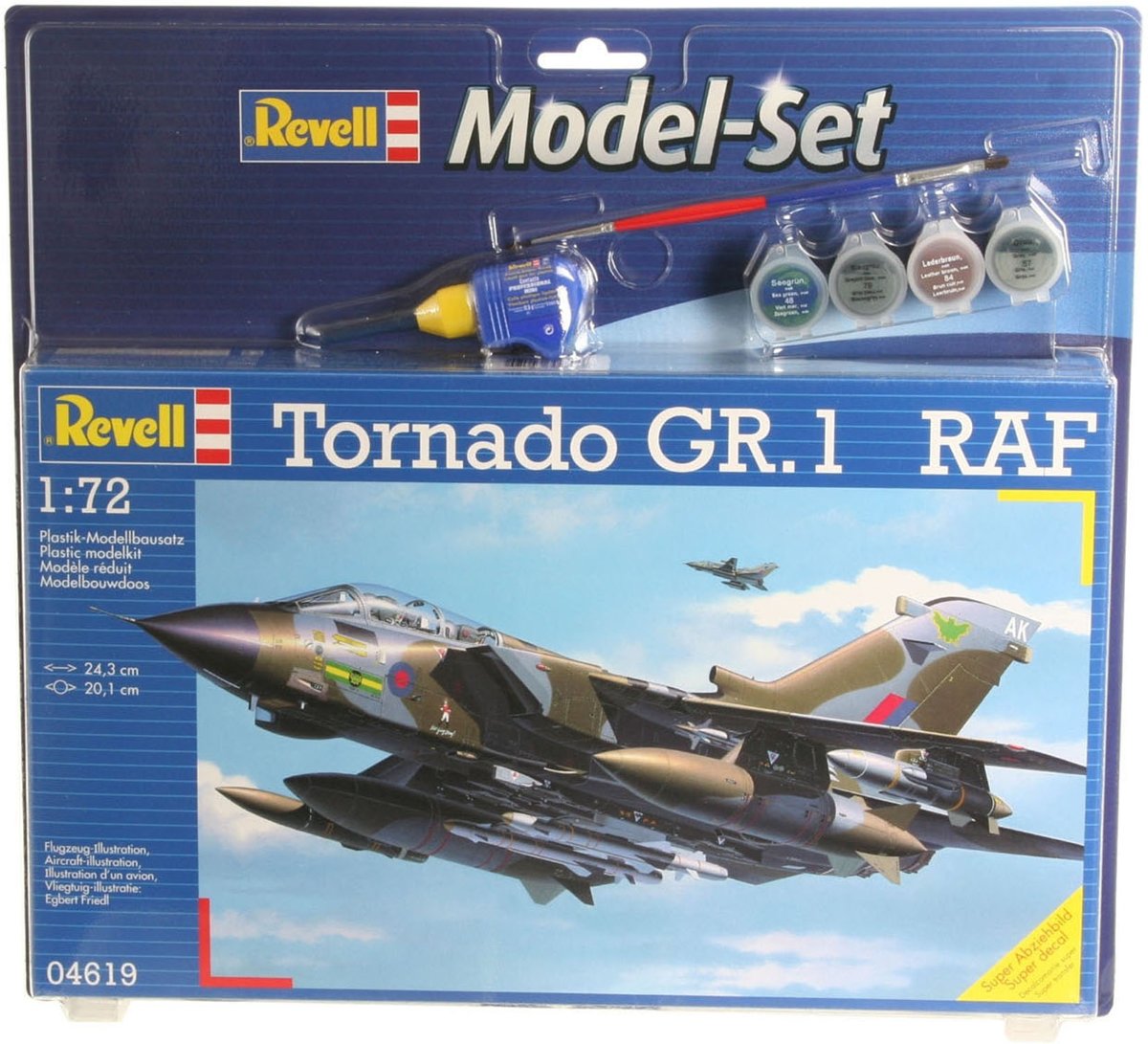 Model Set Tornado GR.1 RAF nu bij elk bouwpakket extra gratis hobbymesje !