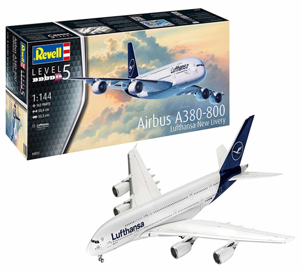 REVELL 1:144 Airbus A380-800 Lufthansa New Livery