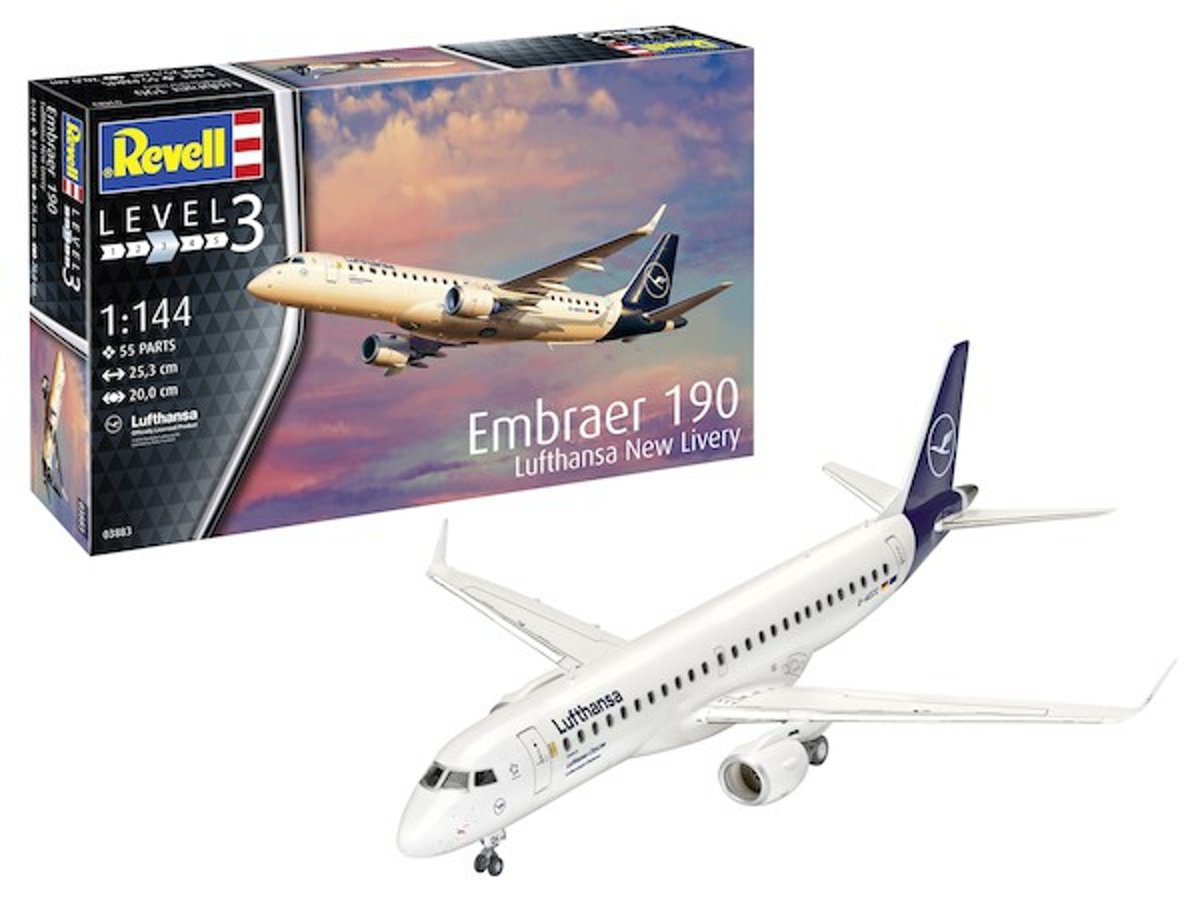 REVELL 1:144 Embraer 190 Lufthansa New Livery