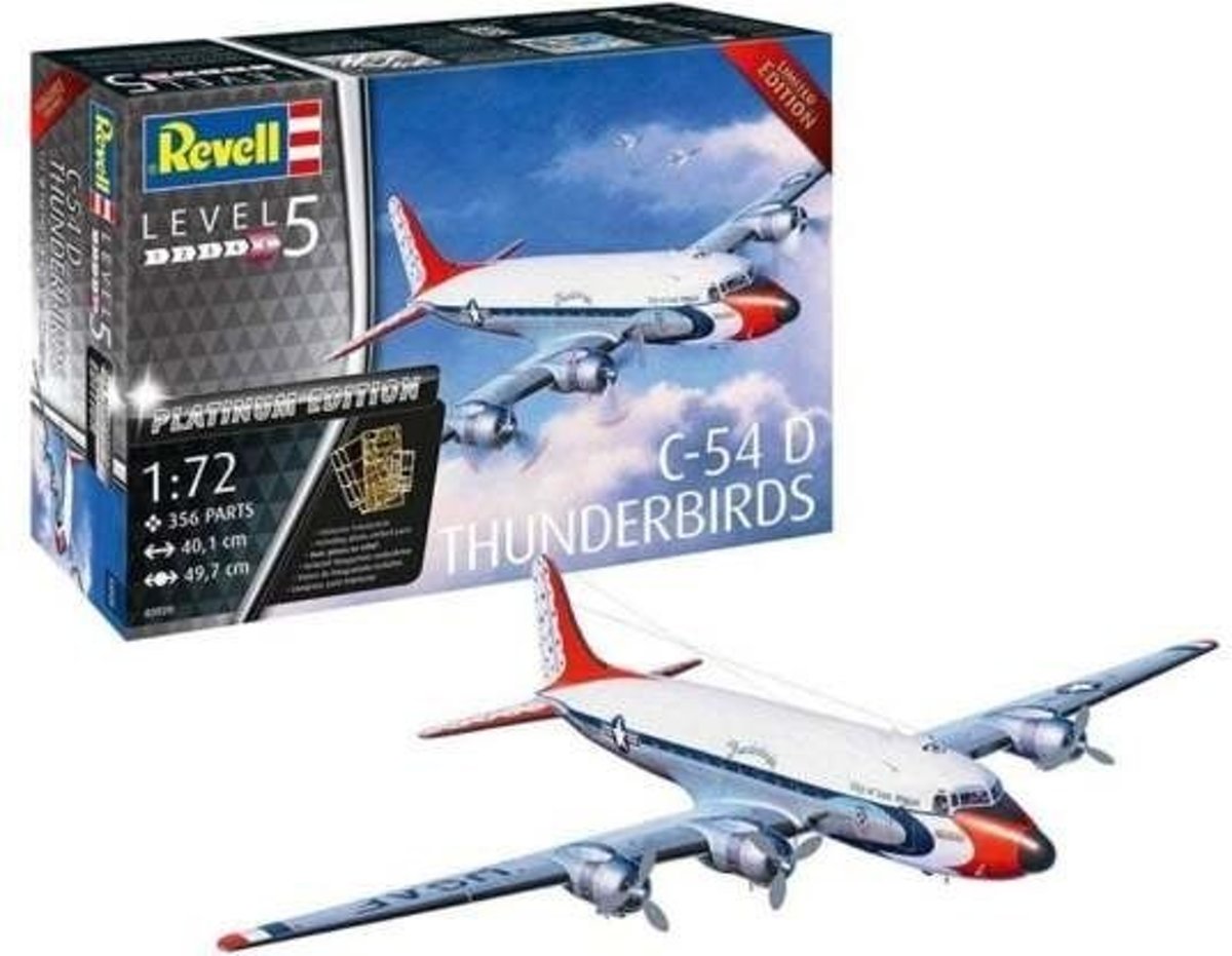 REVELL 1:72 C-54D Thunderbirds Platinum Edit