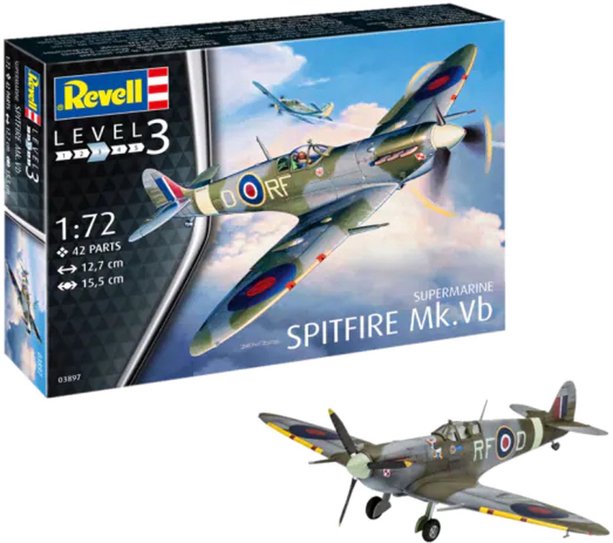 REVELL 1:72 Supermarine Spitfire Mk.Vb  1/72 /03897/