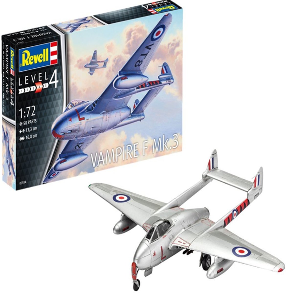 REVELL 1:72 Vampire F Mk.3