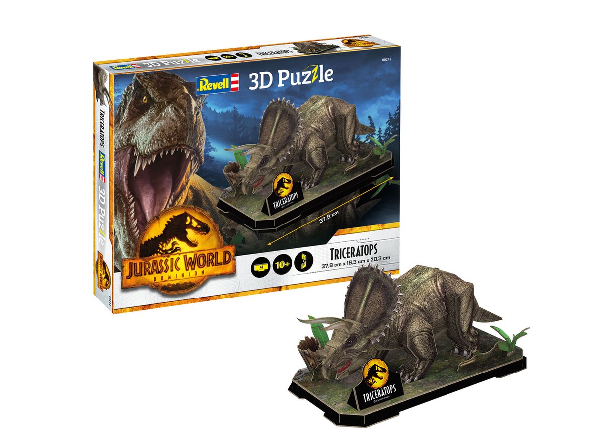   00242 Jurassic World Dominion - Triceratops 3D Puzzel