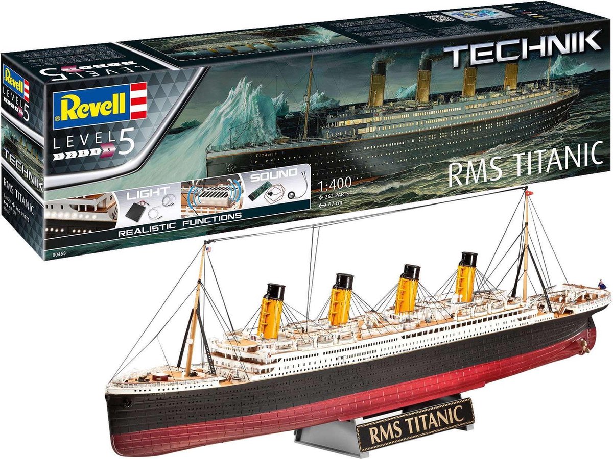   00458 RV 1:400 RMS Titanic - Technik Boot (bouwpakket) 1:400