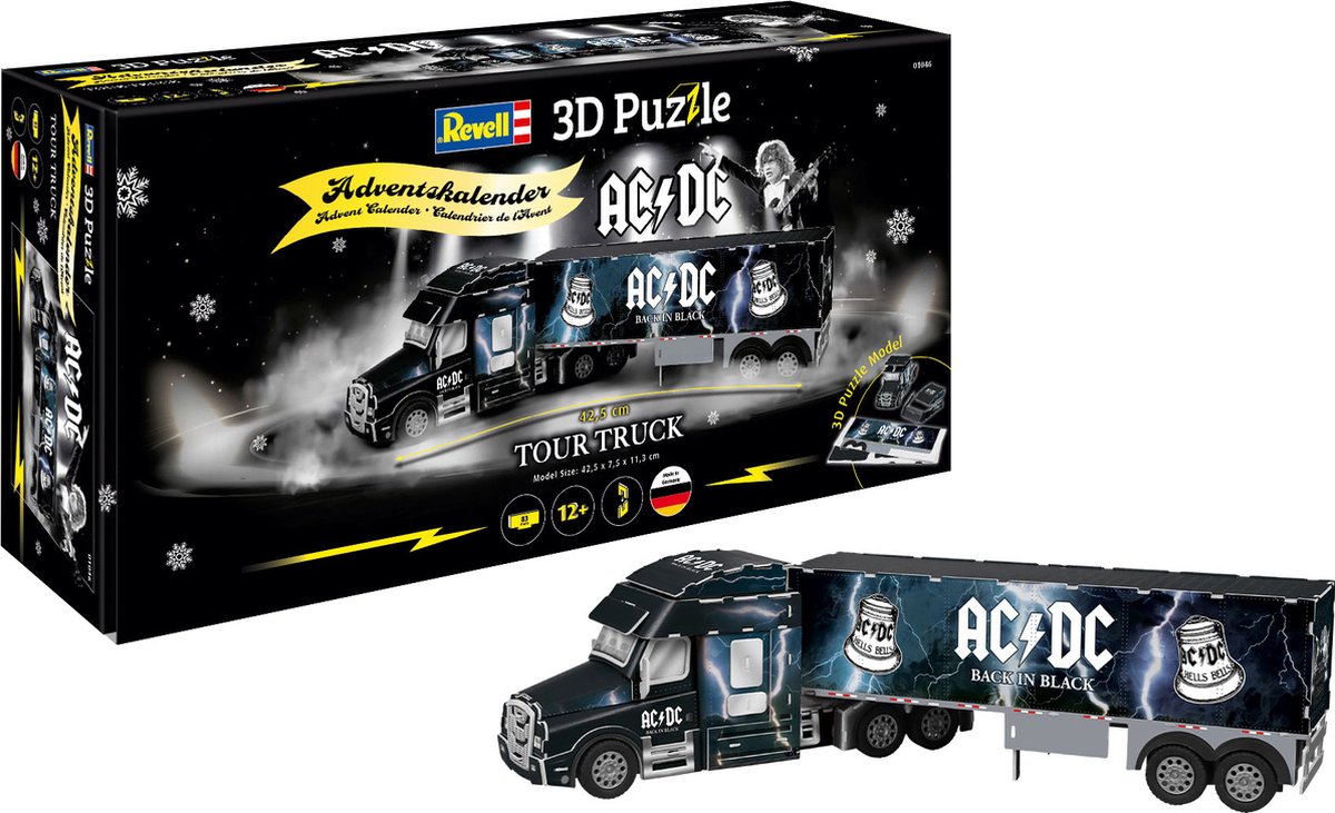   01046 AC/DC Truck -3D Puzzel Adventskalender 3D Puzzel