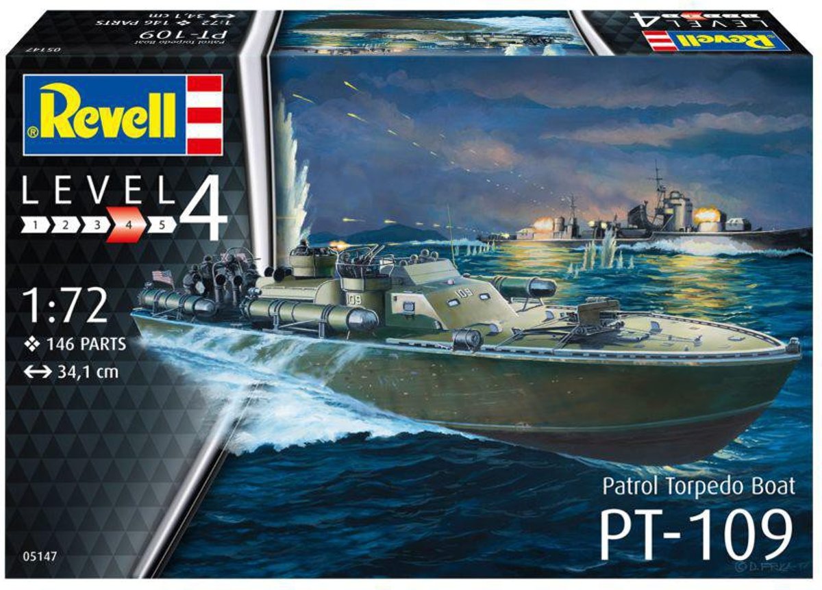   05147 modelbouwkit 1:72 Patrol Torpedo Boat PT-109