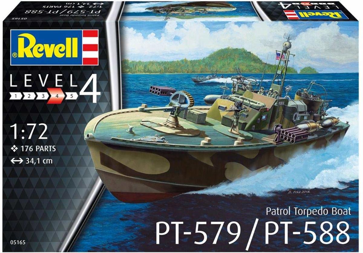 Revell 05165 modelbouwkit 1:72 PT-579/PT-588 Patrol Torpedo Boat