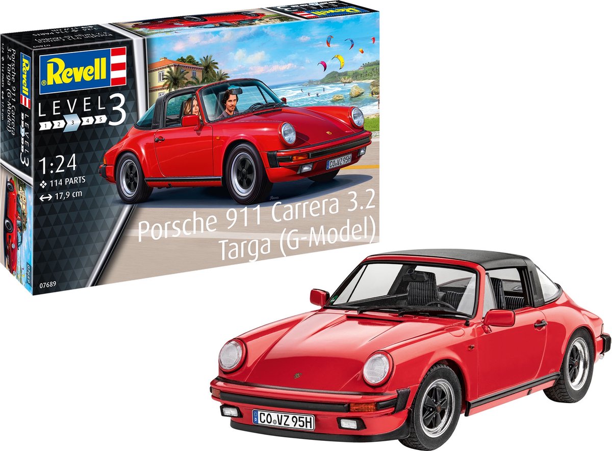   07689 Porsche 911 Carrera 3.2 Targa (G-Model) Modelbouwpakket