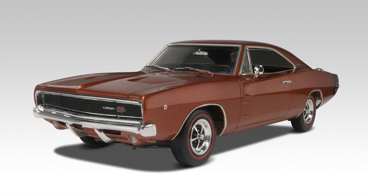   1968 Dodge Charger R/T Montagekit Sportwagen miniatuur 1:25