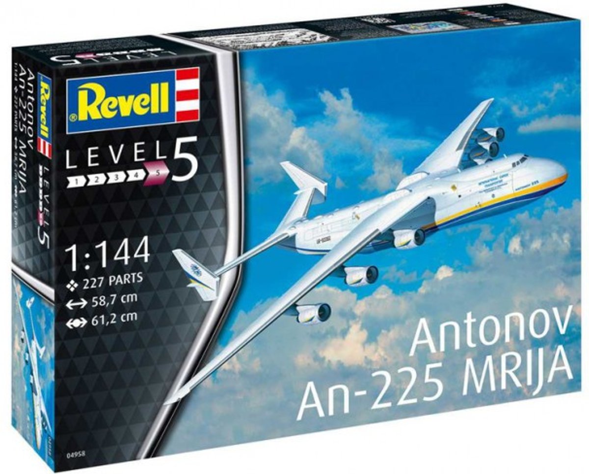 Revell Antonov AN-225 Mrija 1:144 Montagekit Vliegtuig met vaste vleugels