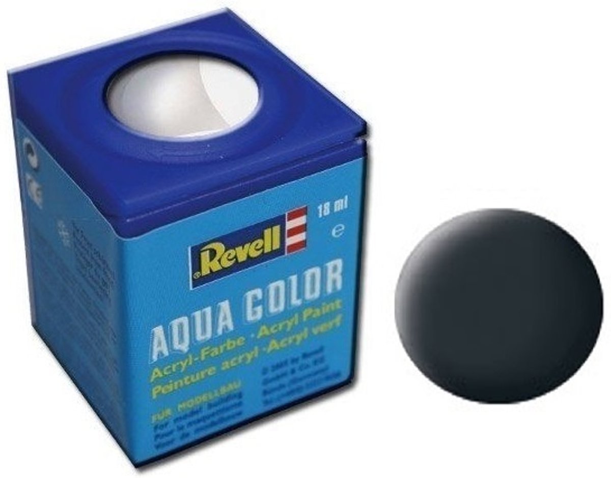   Aqua Color Waterverf Antraciet Mat 18ml