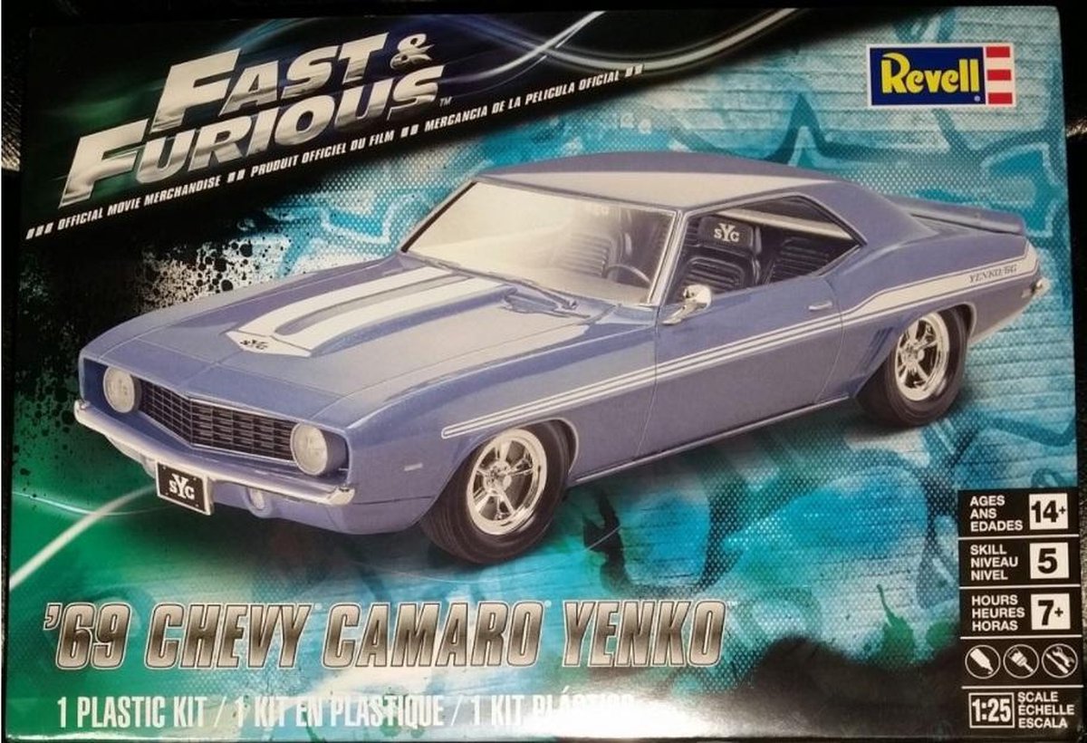   Chevrolet Camaro Yenko *Fast & Furious* 1969 modelbouw auto 1/24