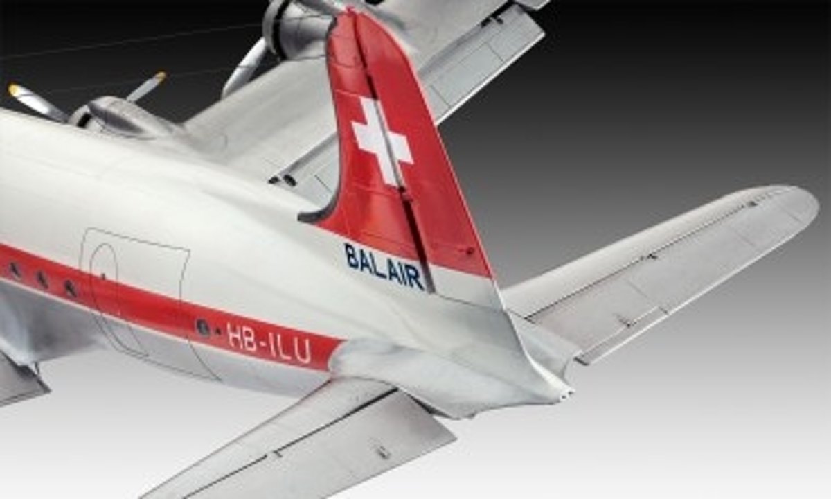   DC-4 Balair 1:72 Montagekit Vliegtuig met vaste vleugels