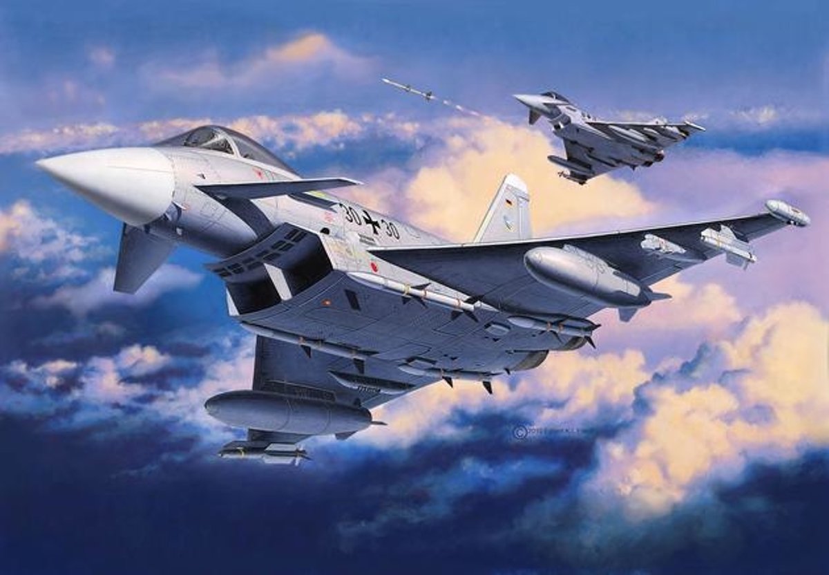   Eurofighter Typhoon (single seater) 1:144 Montagekit Vliegtuig met vaste vleugels