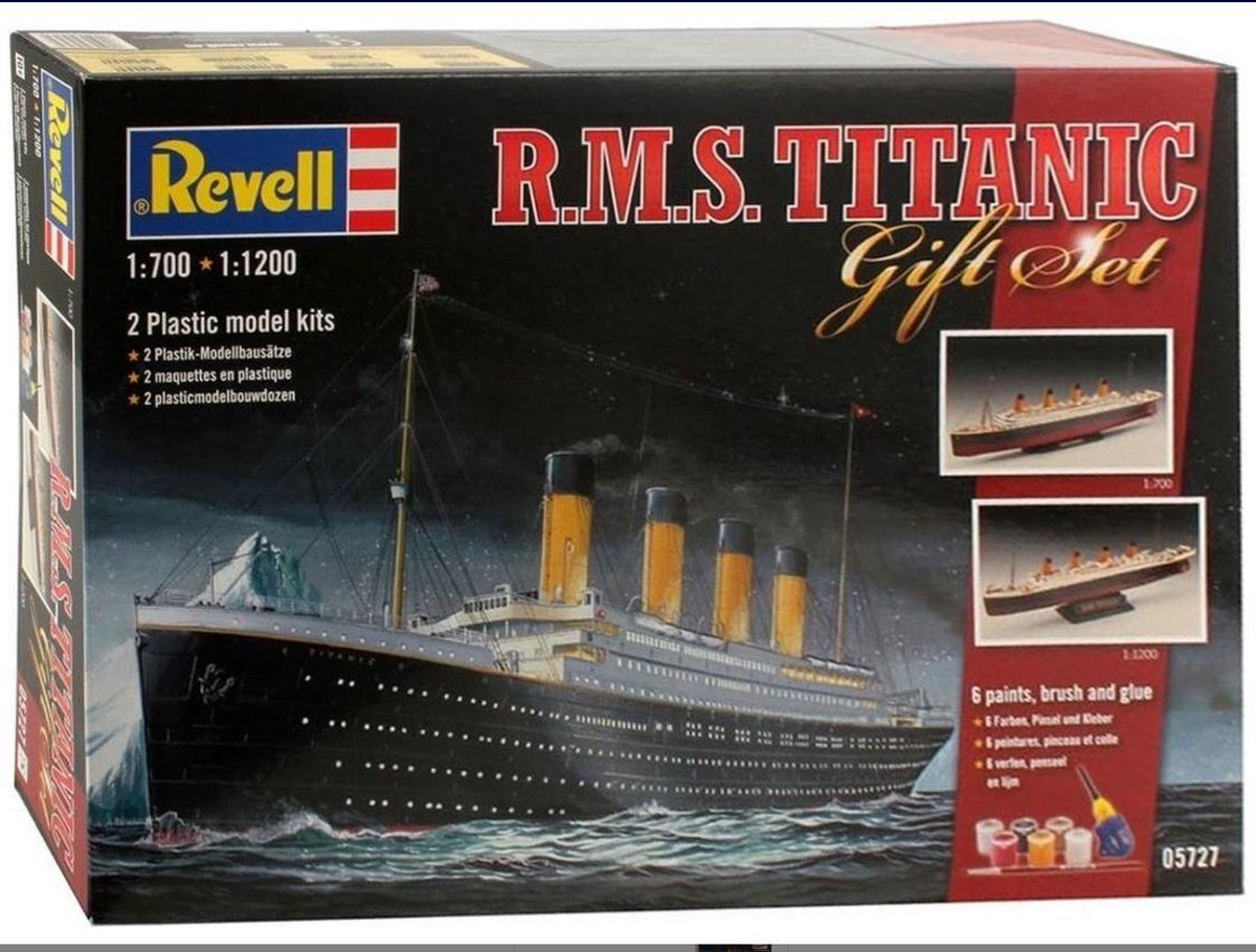 Revell Giftet 2x Titanic (modelbouw,  1:9) incl. starterkit