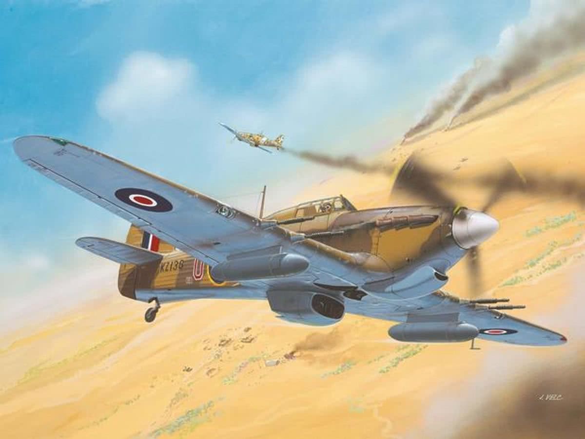   Hawker Hurricane Mk IIC 1:72 Montagekit Vliegtuig met vaste vleugels