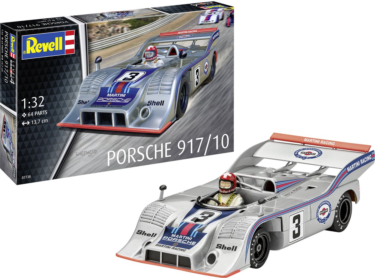   Modelbouwpakket Auto - 07738 Porsche 917/10 - Rauto Plastic - 1:32 -