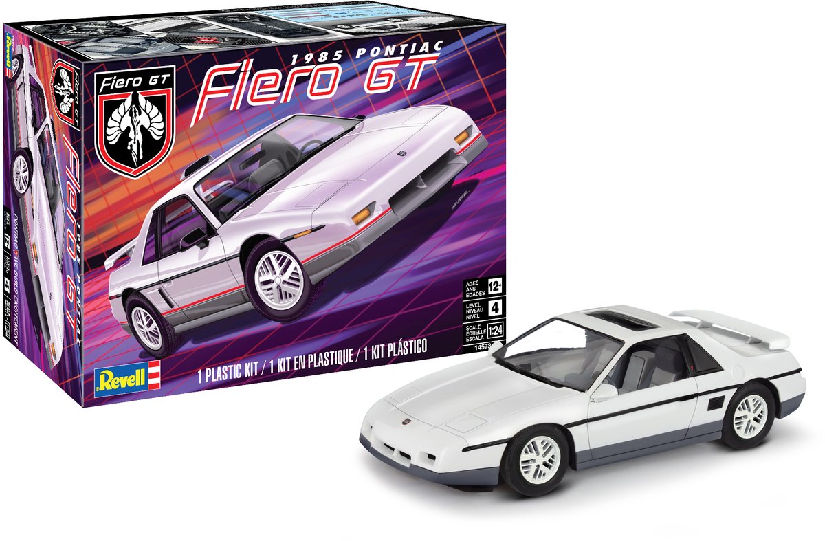   Modelbouwpakket Auto - 14573 Pontiac Fiero GT - 1985 - Amerikaanse Auto Plastic - 1:24 -