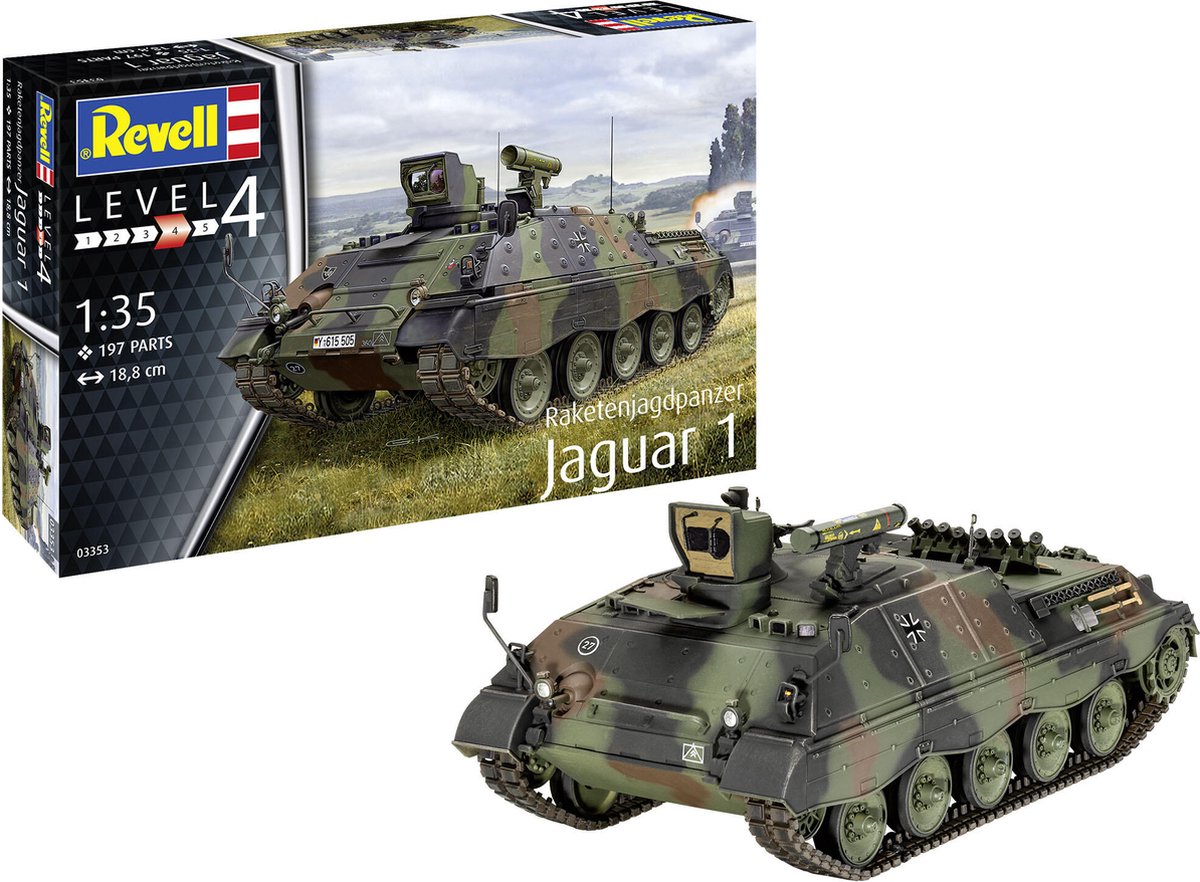   Modelbouwpakket Militaire voertuigen - 03353 Raketenjagdpanzer Jaguar 1 Plastic - 1:35 -