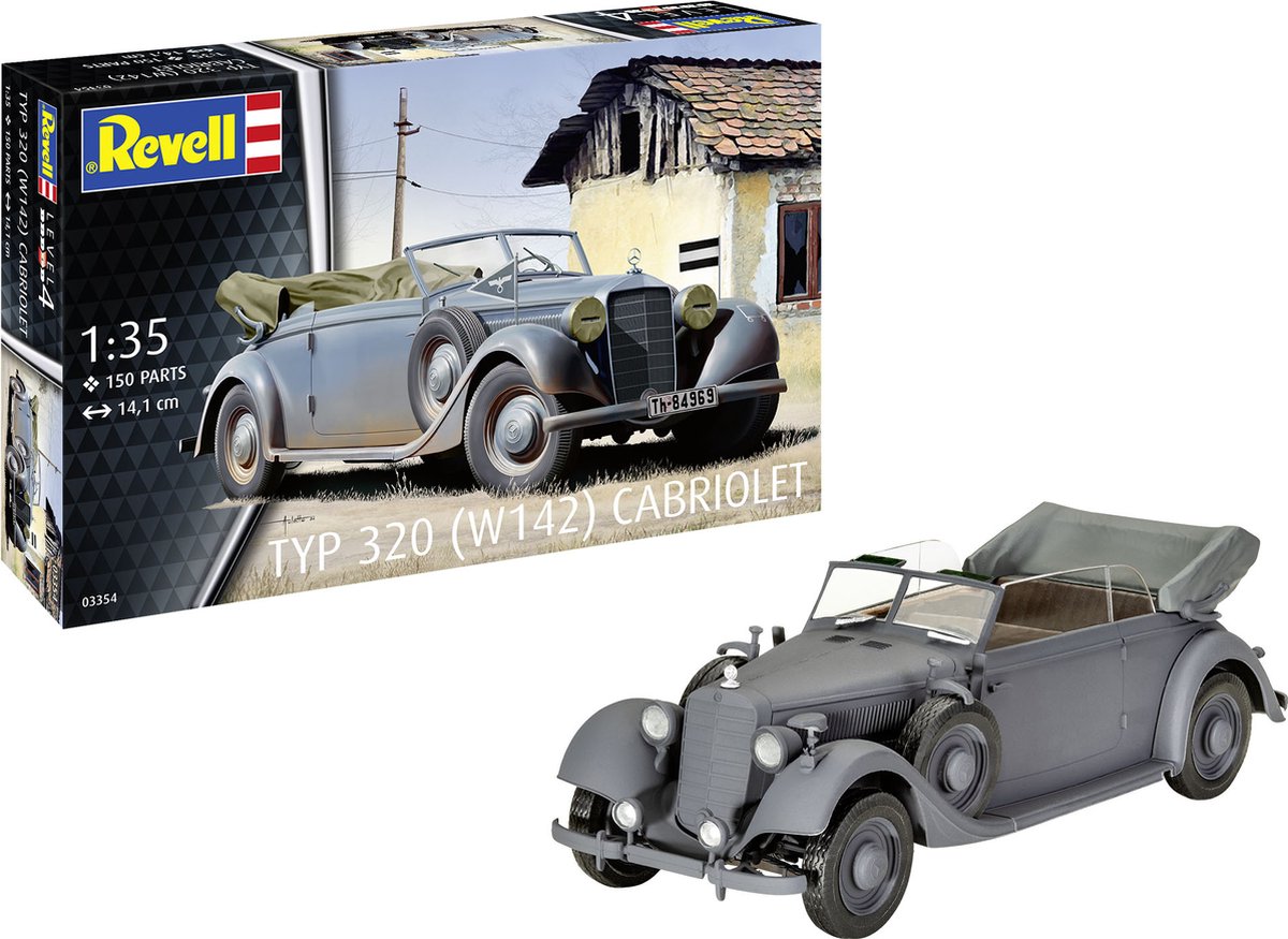   Modelbouwpakket Militaire voertuigen - 03354 Mercedes-Benz Typ 320 W142 Cabriolet - Auto Plastic - 1:35 -