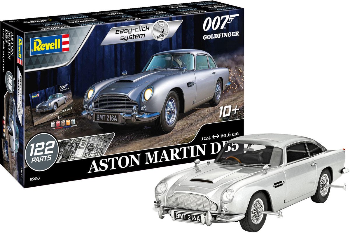   Modelbouwpakket Militaire voertuigen - 05653 James Bond 007 - Aston Martin DB5 - Easy-Click - Geschenkset Plastic - 1:24 -