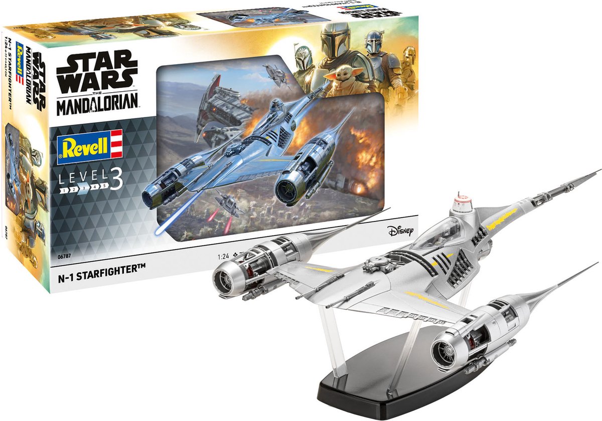   Modelbouwpakket Ruimtevaart - 06787 Star Wars - The Mandalorian - N1 Starfighter Plastic - 1:24 -