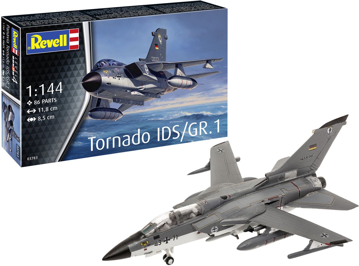   Modelbouwpakket Vliegtuigen - 03783 Panavia Tornado IDS/GR.1 - Straaljager Plastic - 1:144 -