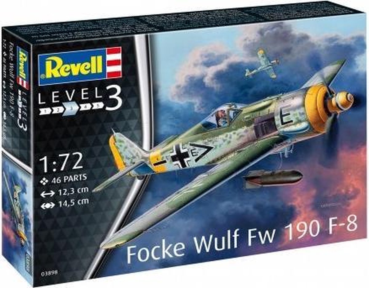   Modelbouwset Focke Wulf Fw190 F-8 145 Mm Schaal 1:72