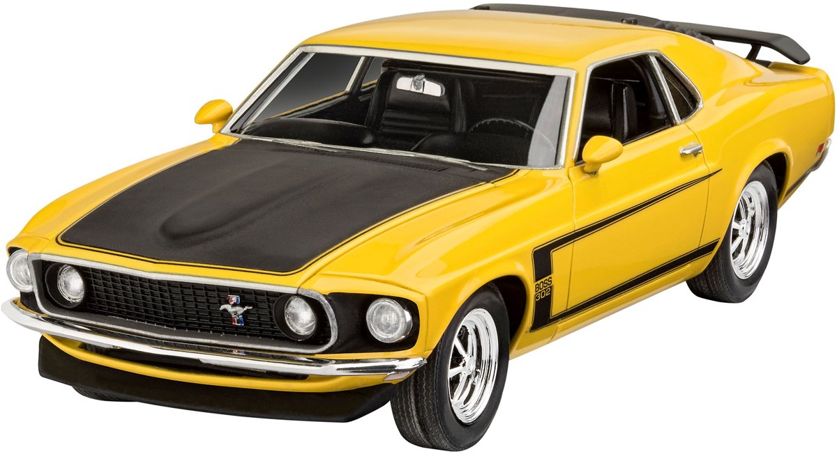   Modelbouwset Ford Boss 302 Mustang 1:25 Geel 109-delig