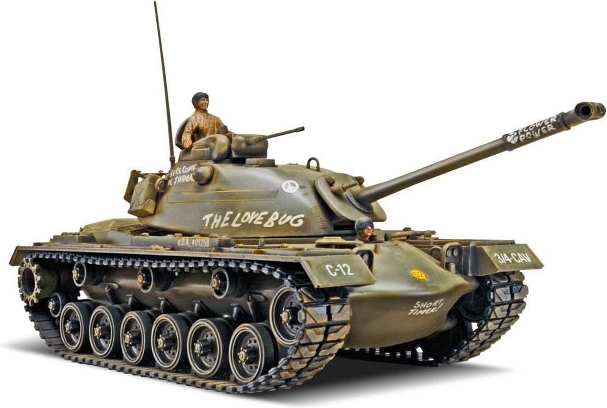   Modelbouwset M-48 A-2 Patton-tank 1:35 Bruin 151-delig