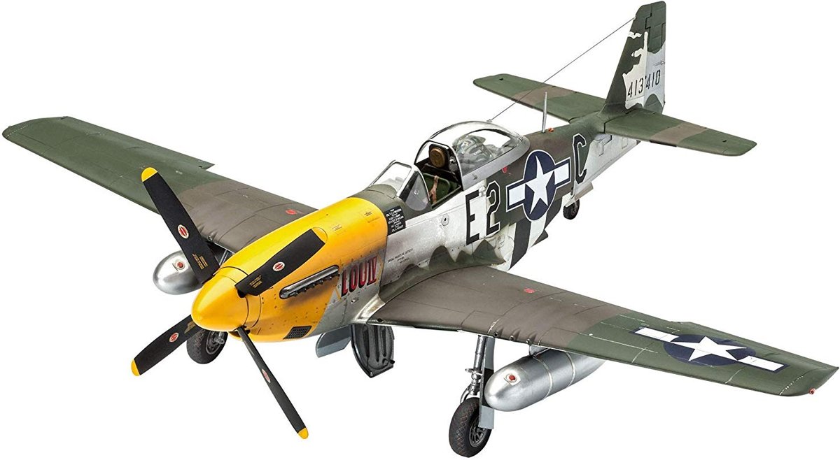   Modelbouwset P-51d Mustang 1:32 Groen 158-delig